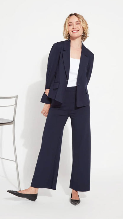 High waist wide-leg ponte | True Navy | by Lysse NY | new! SS26