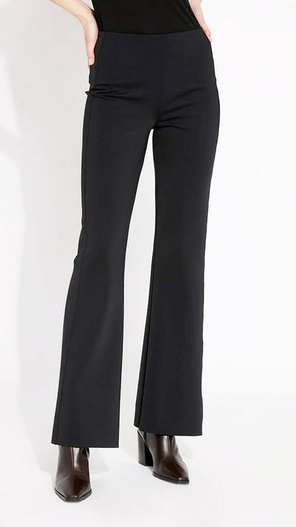 Flared neoprene trouser | Black | by Lysse NY | Bestseller back for AW25
