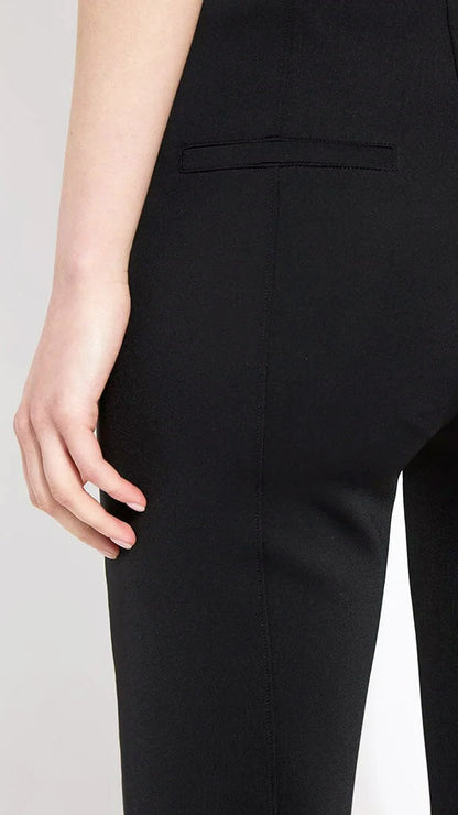 Flared neoprene trouser | Black | by Lysse NY | Bestseller back for AW25