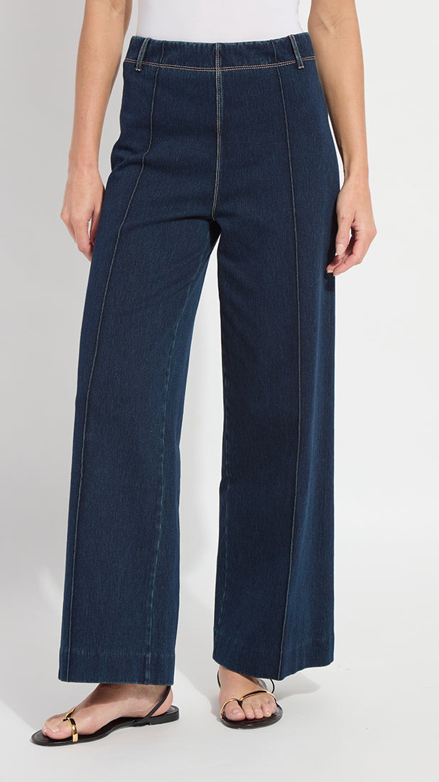 High waist pintuck denim | Indigo | by Lysse NY | new! SS26