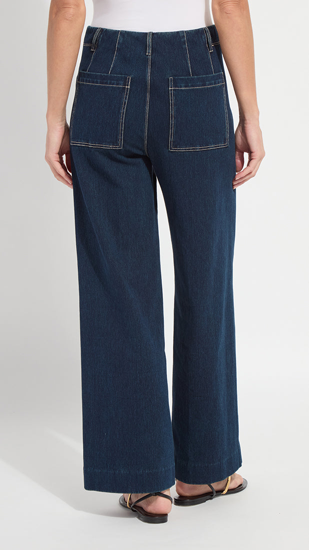 High waist pintuck denim | Indigo | by Lysse NY | new! SS26