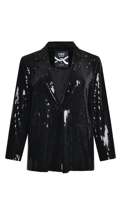 Sequin blazer by Mat | Black