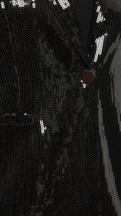 Sequin blazer by Mat | Black