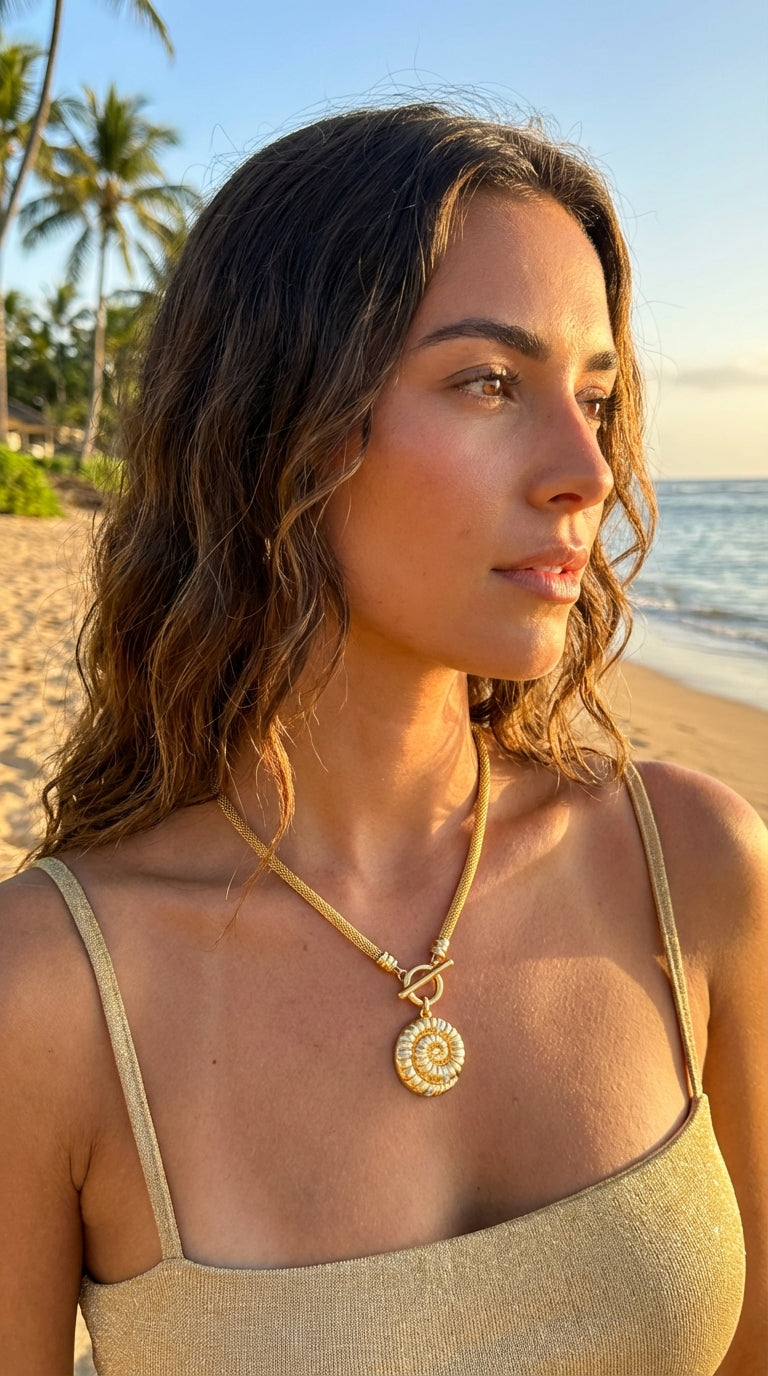 Ava short necklace | Gold