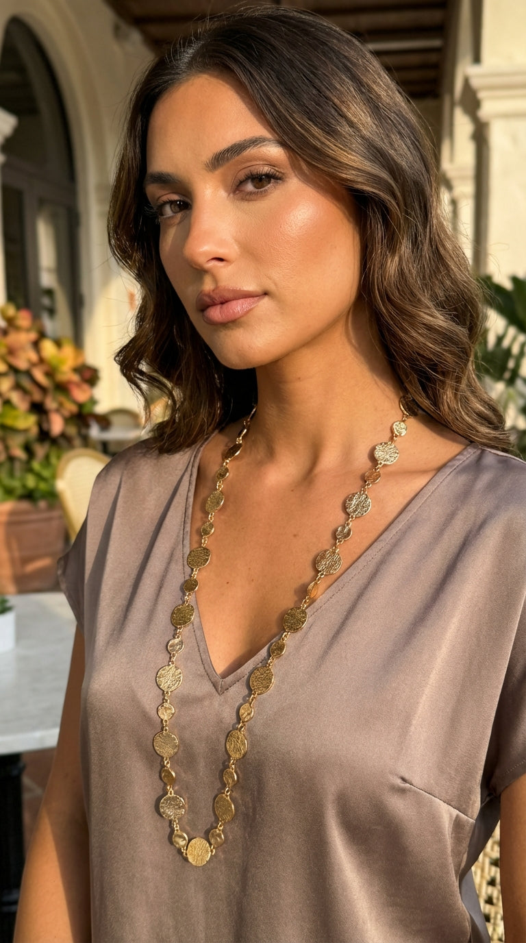 Poppy long necklace | 2 Colours