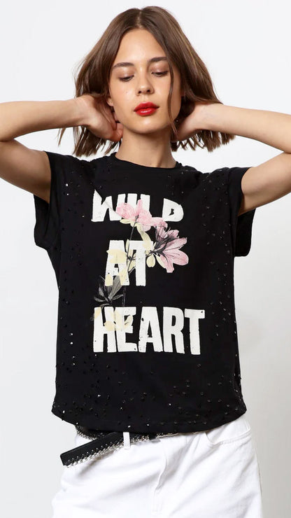 Wild at heart T-shirt (Black) by Religion