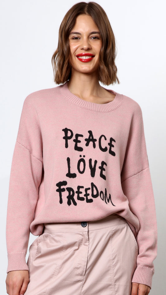 Peace Jumper (Dusty Pink/White) by Religion - last 1