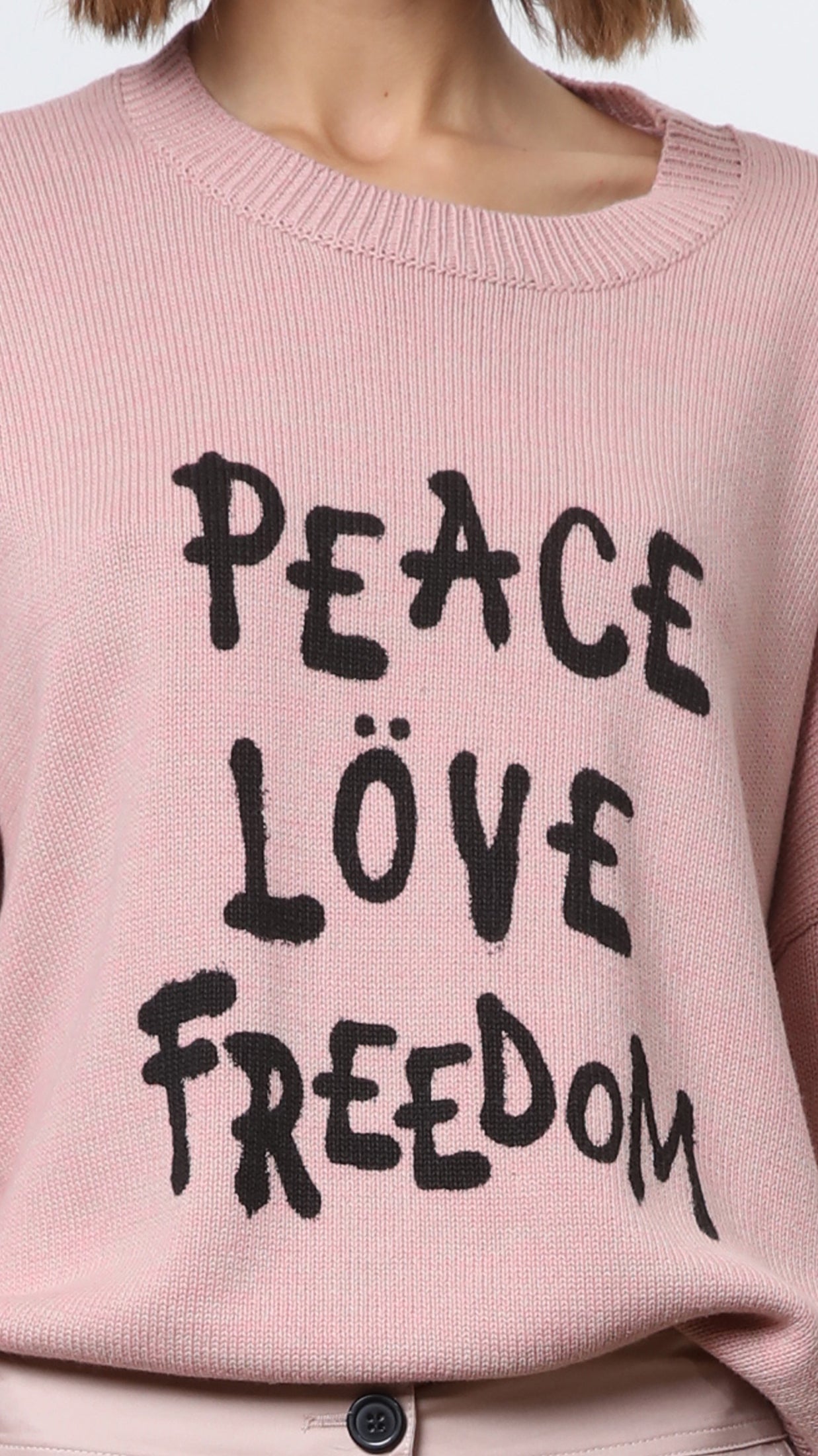 Peace Jumper (Dusty Pink/White) by Religion