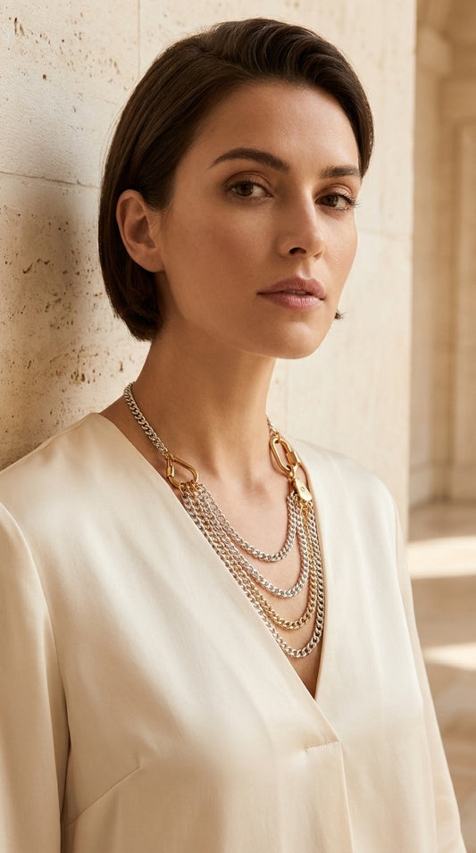 Erin short necklace | Silver/Gold