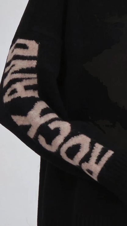 Rock & roll jumper | Black & Nude | by Religion | SRP £86