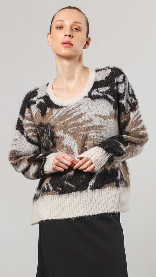 Eccentric jumper (Stone/Taupe) by Religion