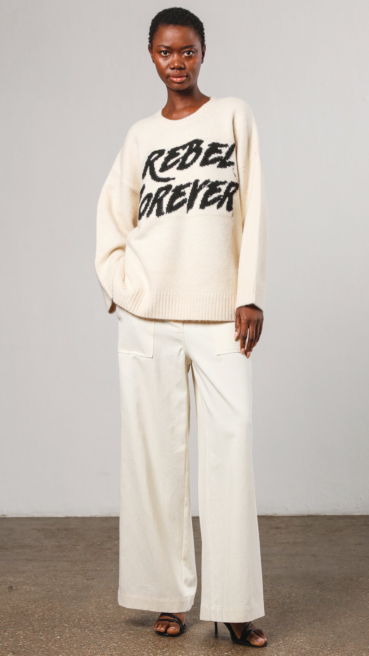 Revolution jumper (Winter White) by Religion