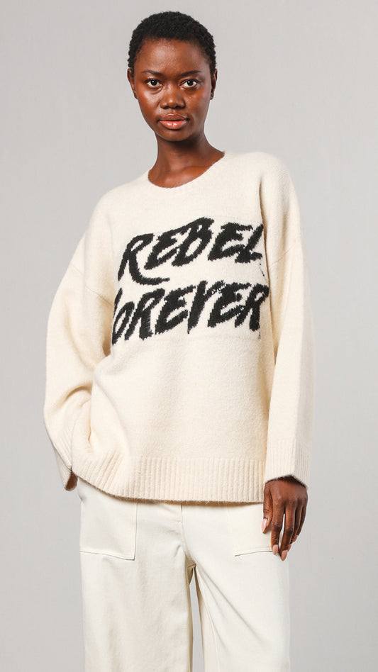 Revolution jumper (Winter White) by Religion