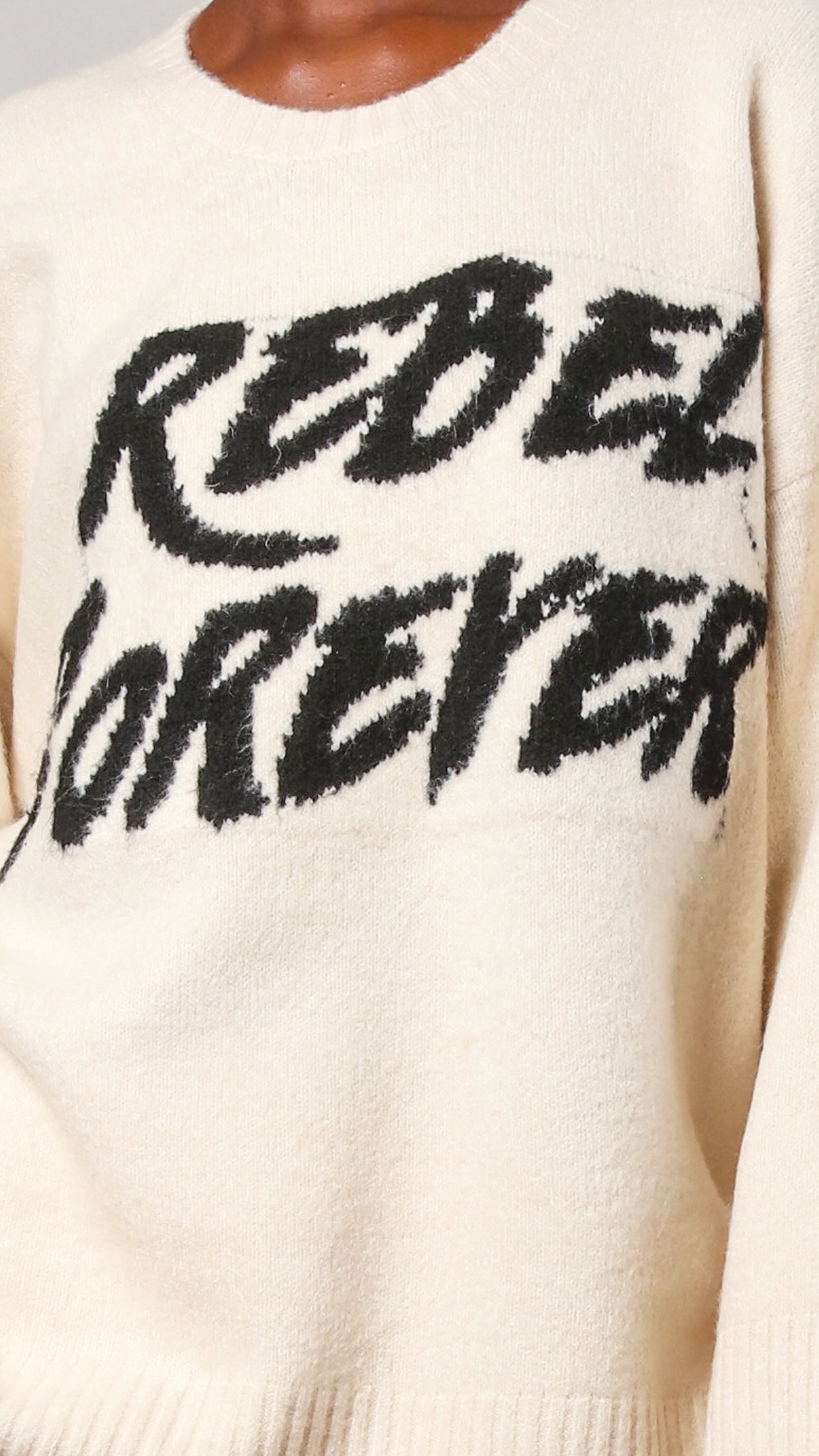 Revolution jumper (Winter White) by Religion