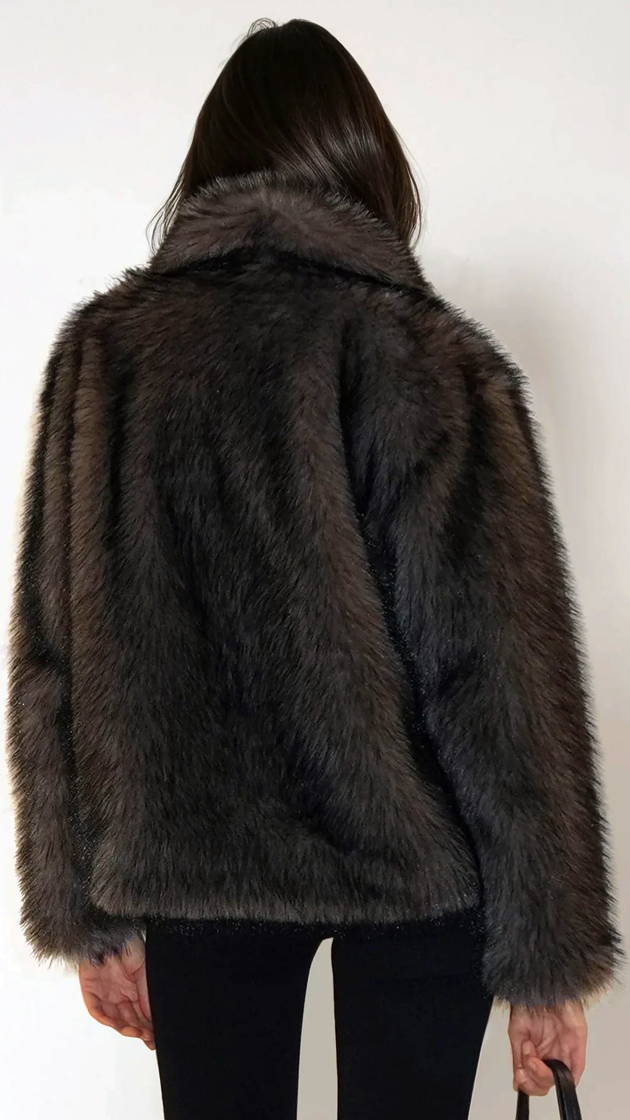 Luna faux fur coat | Rich brown | by Religion