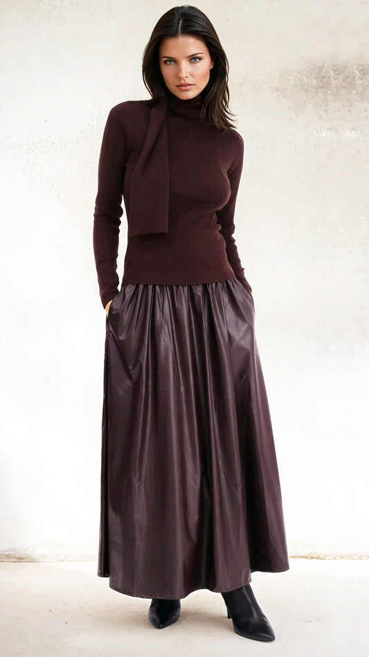 Sophie skirt | Rich brown | by Religion
