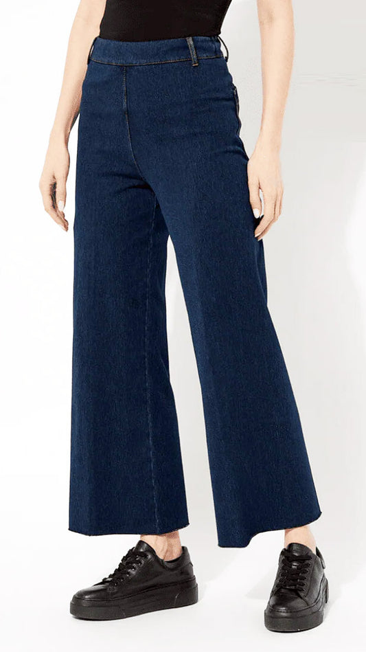 High-waist Wide-leg Denim Jeans | Indigo | by Lysse NY | NEW SS25