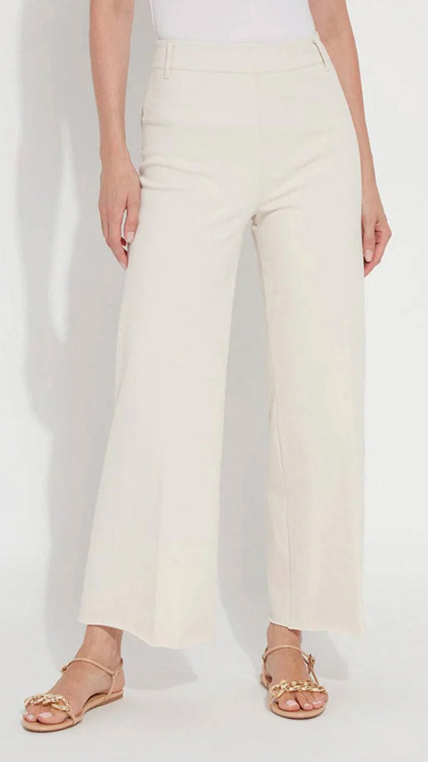 High waist wide-leg denim | Oat | by Lysse NY | SS26