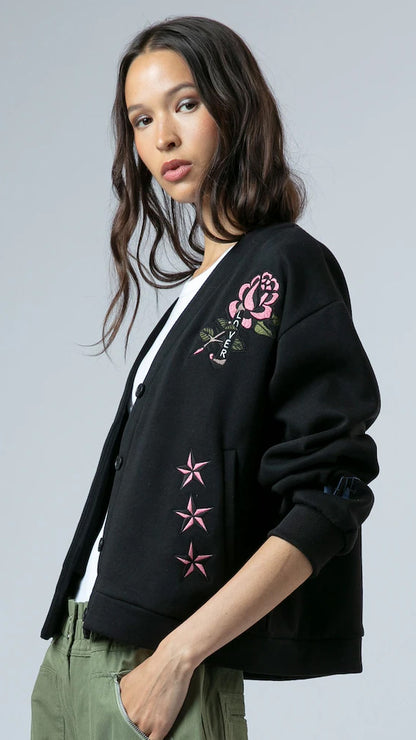Love Cardigan | Black/Pink/Blue | by Religion
