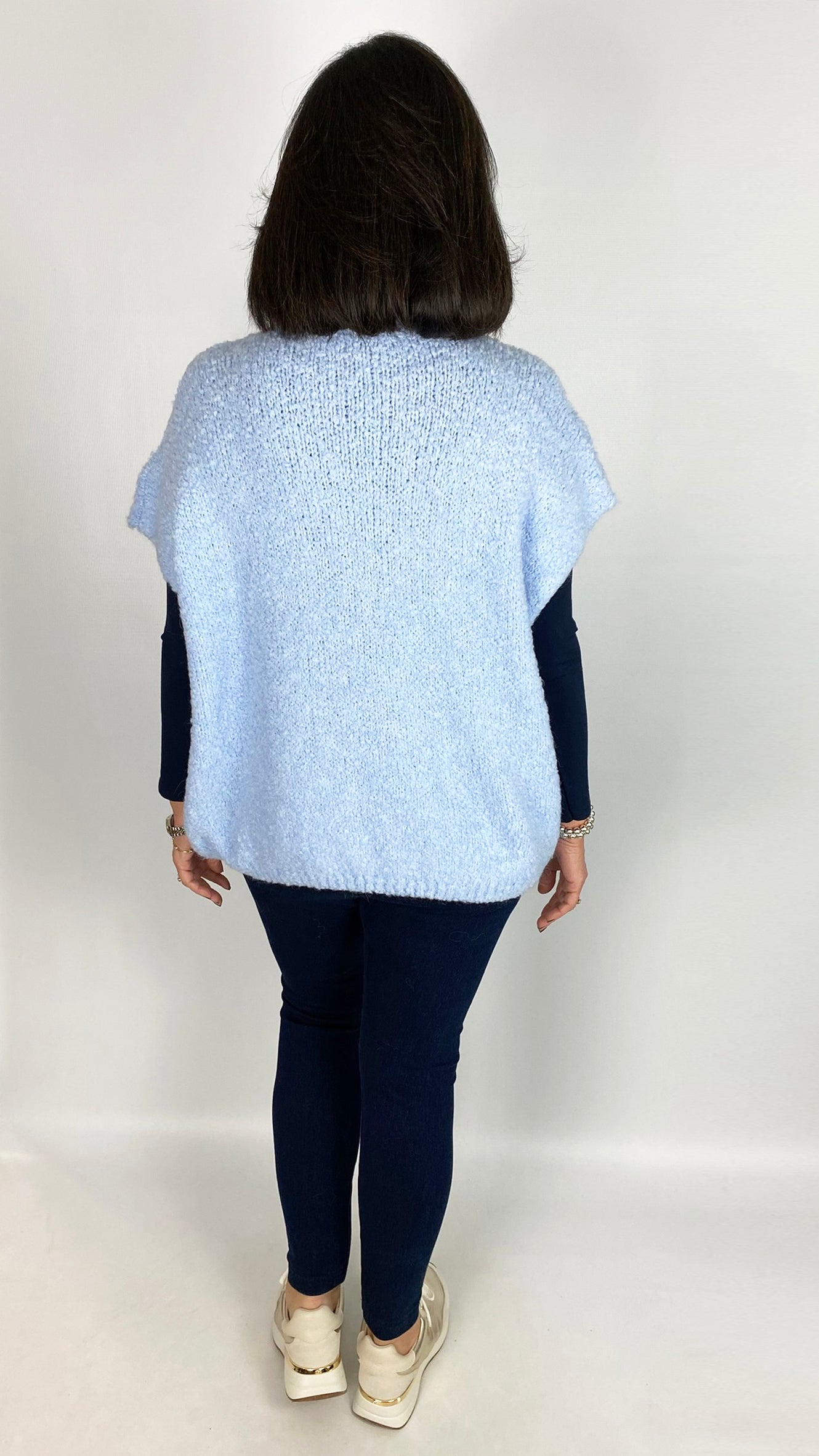 Soft boucle knit rollneck sleeveless jumper | 4 Colours
