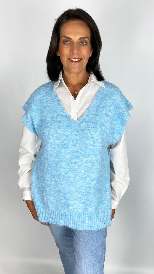 Side button v-neck tabbard | 2 Colours | last 1