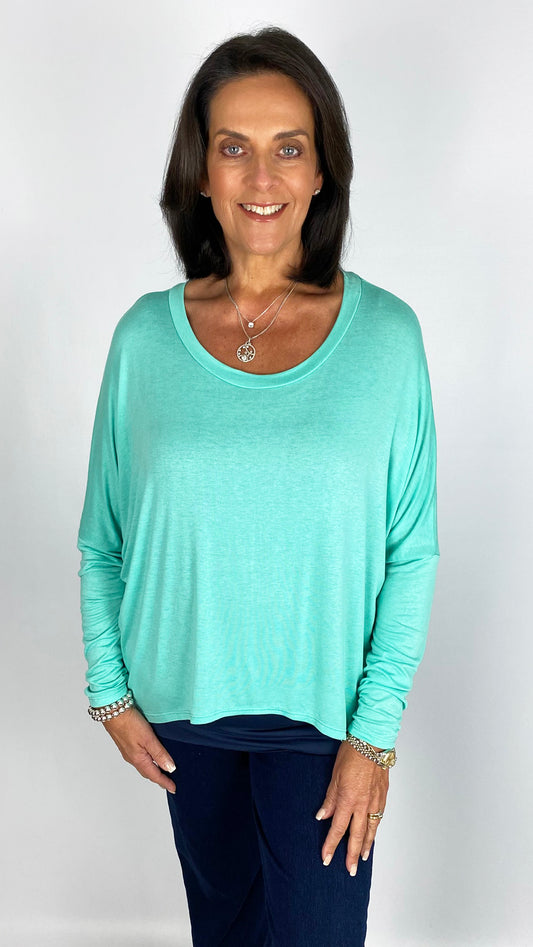 Hi-low long sleeve top | 8 Colours