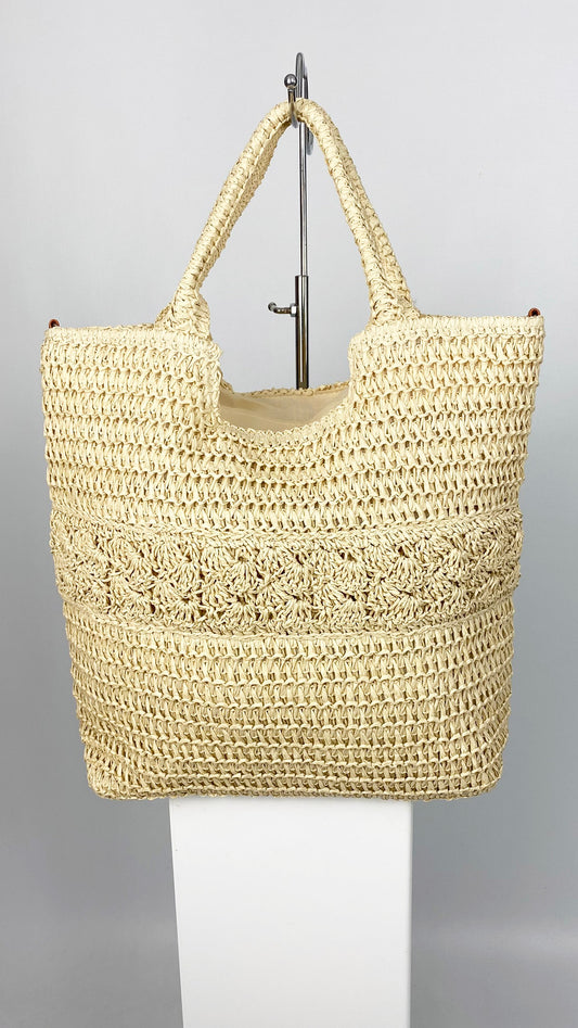 Woven textured bucket bag | 2 Colours