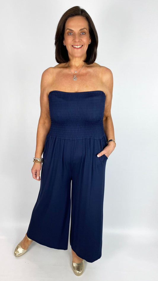 Jersey bandeau jumpsuit | 2 Colours