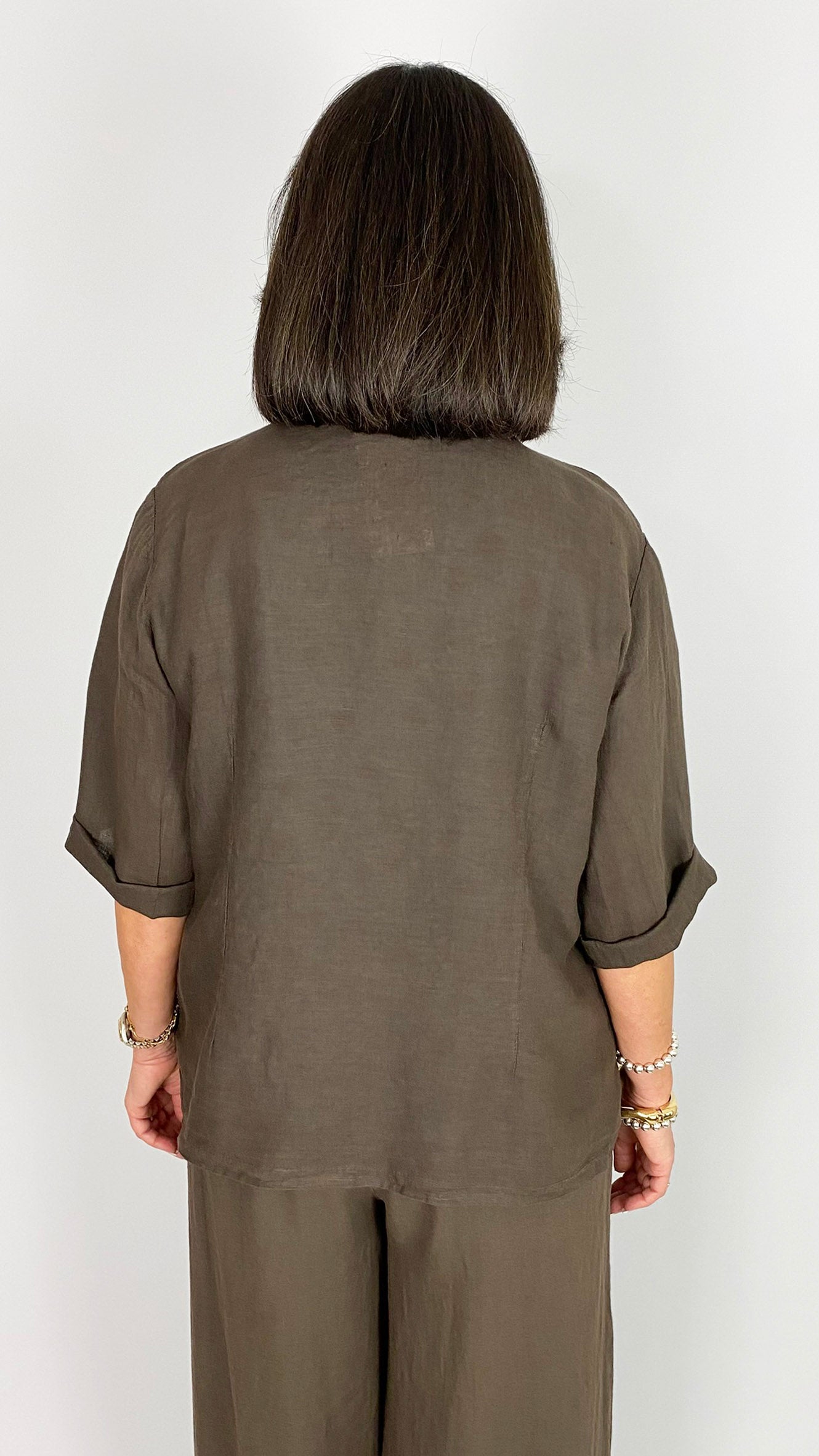 Linen edge-to-edge jacket | 6 Colours