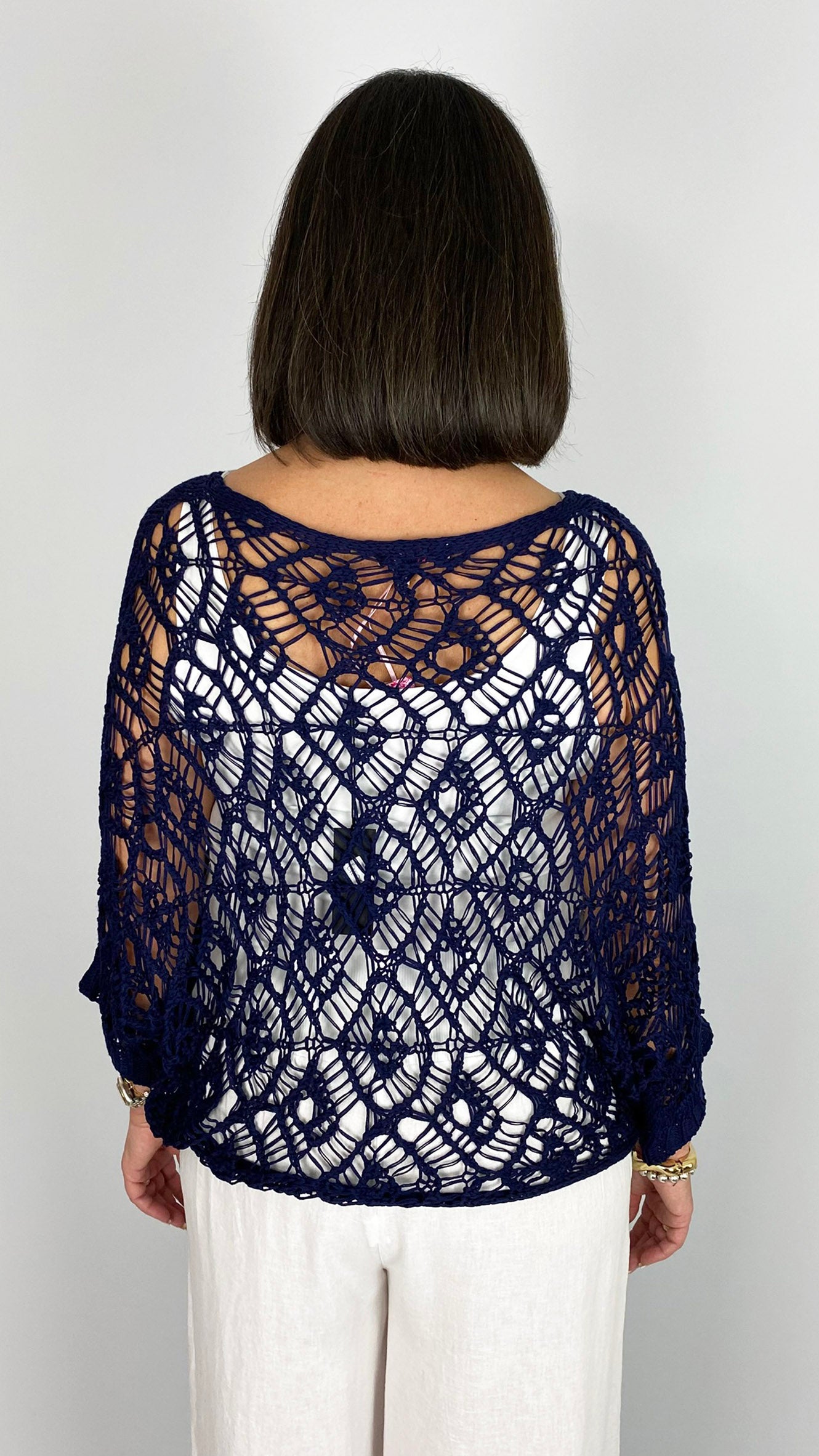 Fisherman net batwing top | 4 Colours