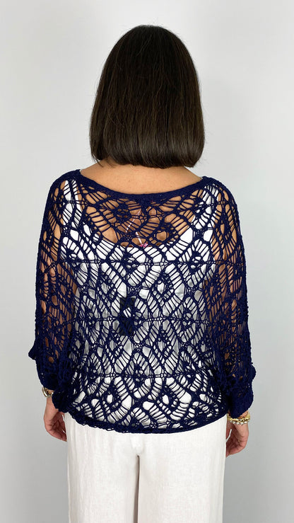 Fisherman net batwing top | 4 Colours