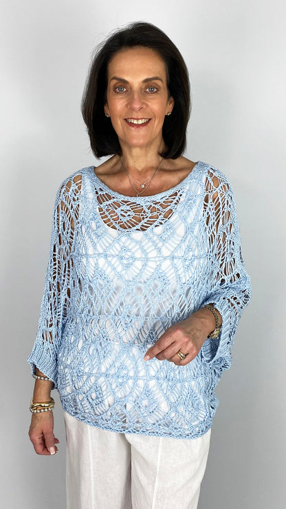 Fisherman net batwing top | 4 Colours