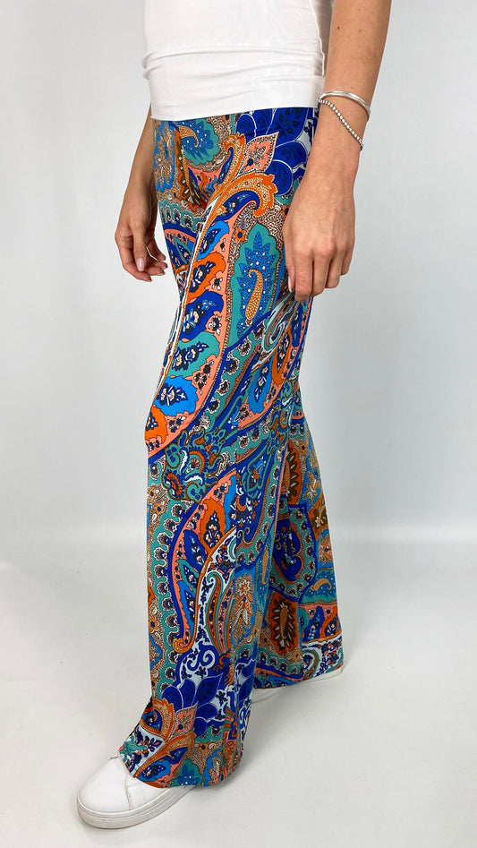 Crease free print palazzo pant | 4 Colours
