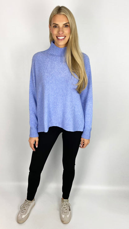 Ribbed turtle neck long sleeve jumper (5 Colours)