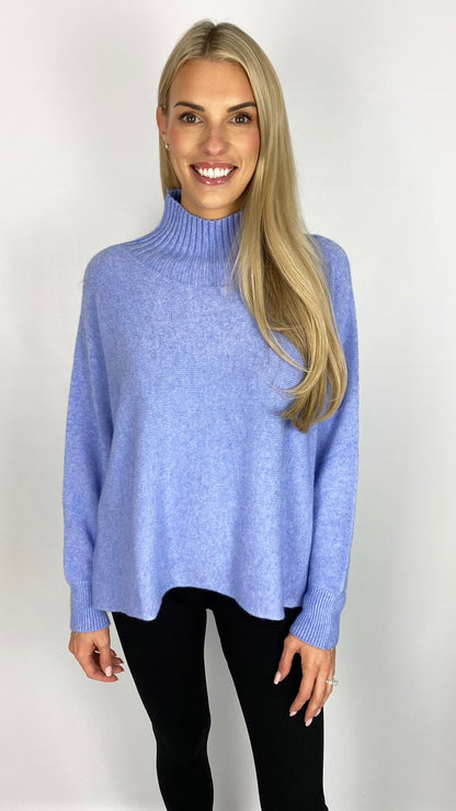 Ribbed turtle neck long sleeve jumper (5 Colours)