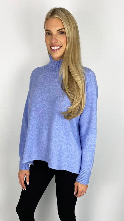 Ribbed turtle neck long sleeve jumper (5 Colours)