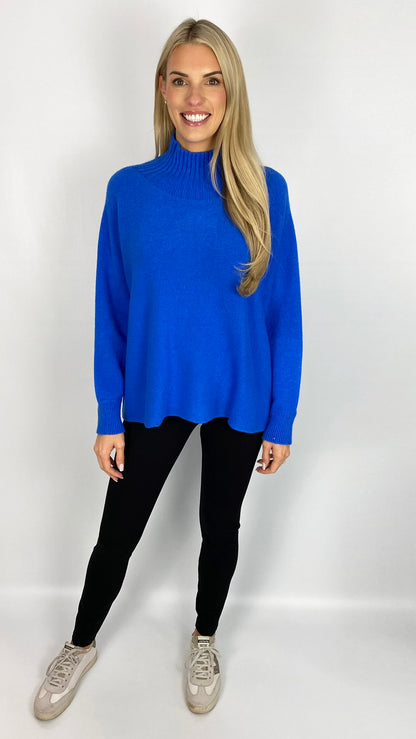 Ribbed turtle neck long sleeve jumper (5 Colours)