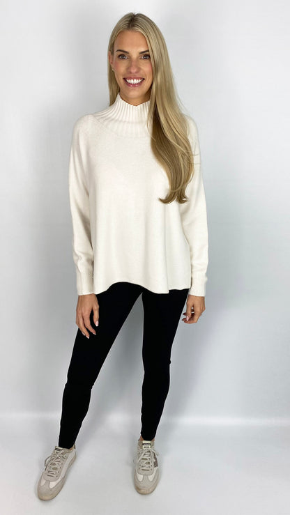 Ribbed turtle neck long sleeve jumper (5 Colours)