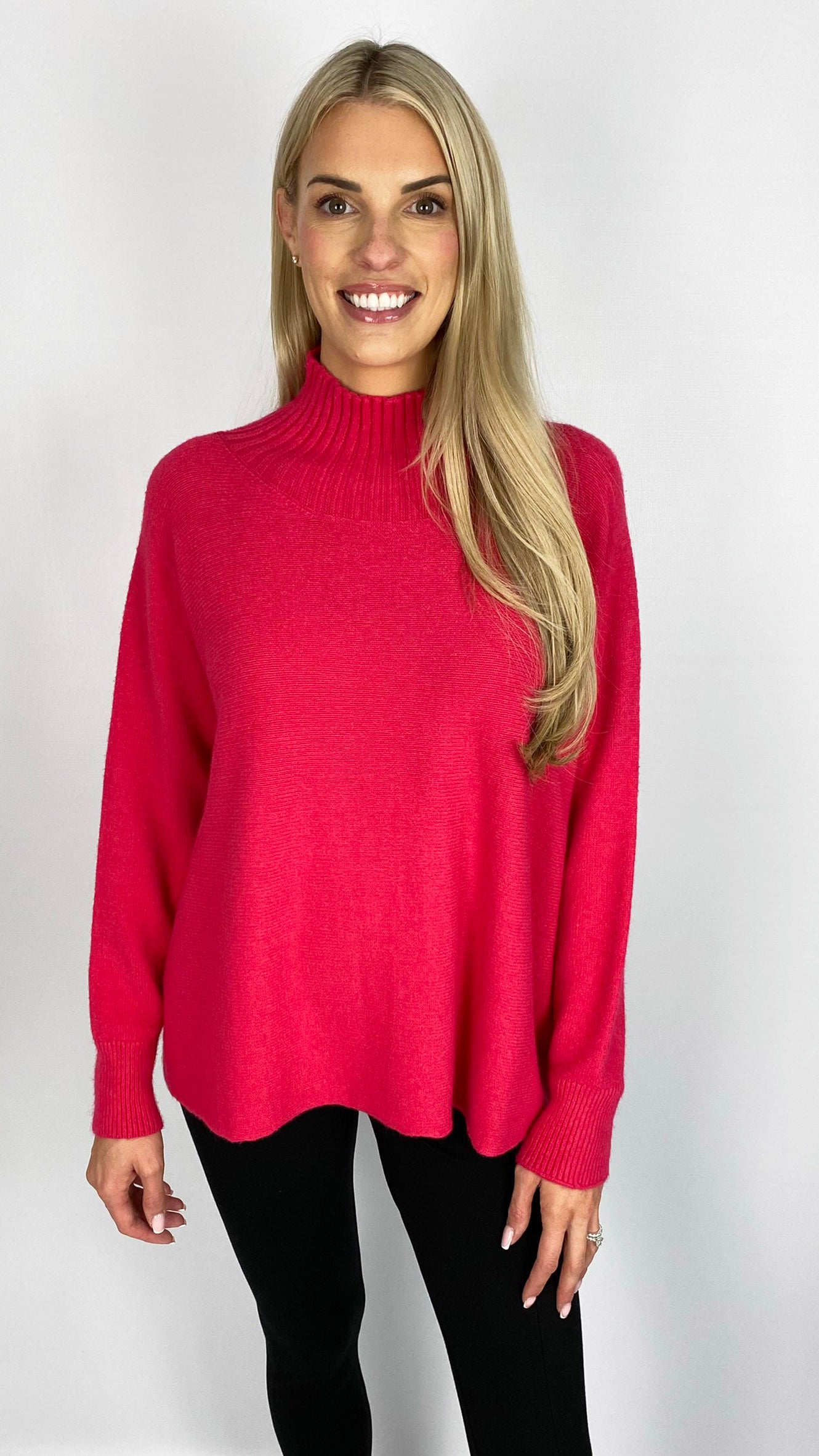 Ribbed turtle neck long sleeve jumper (5 Colours)