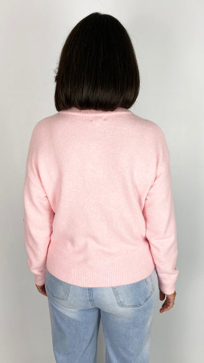 Ultra soft gold multi heart cardigan | 2 Colours