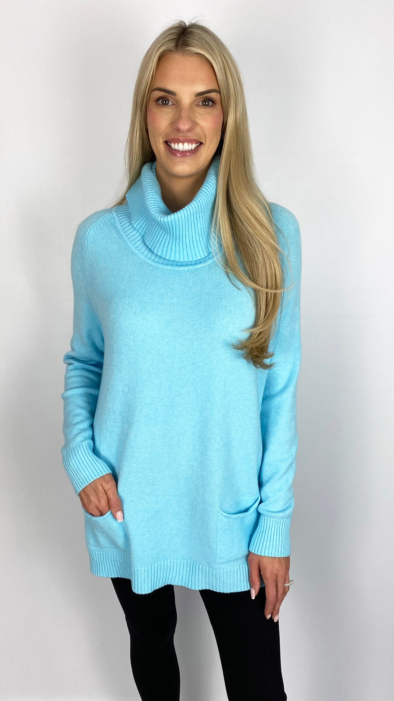 Rollneck 2 pocket jumper (2 Colours) - last 1