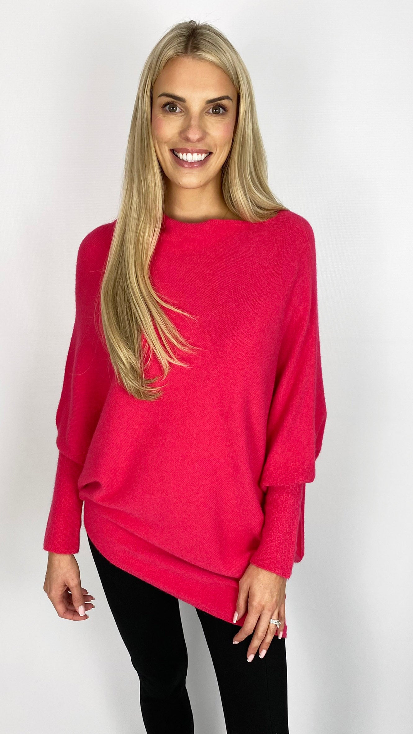 Soft asymmetric on/off the shoulder jumper (5 Colours)