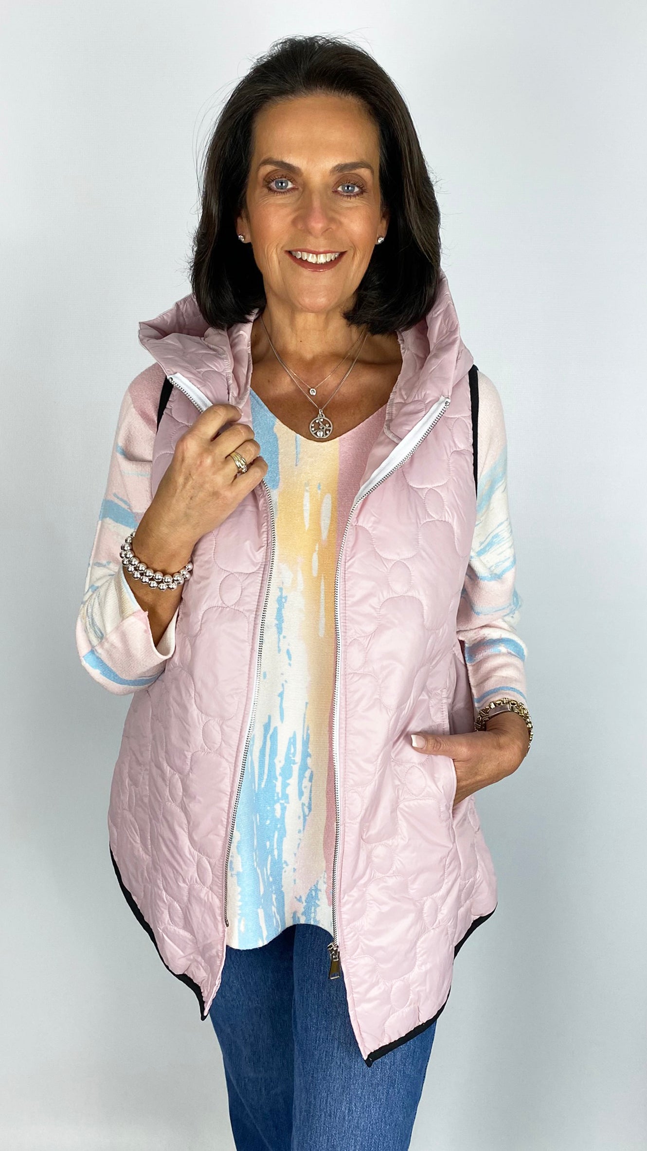 Lightweight quilted hooded gilet | 4 Colours