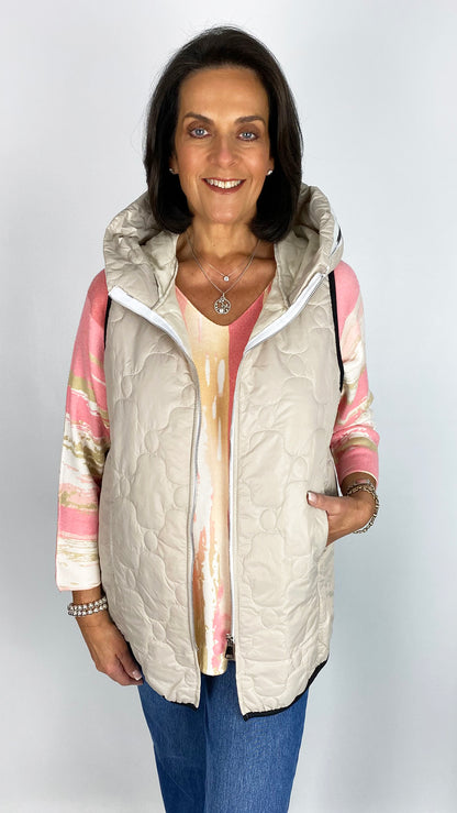 Lightweight quilted hooded gilet | 4 Colours