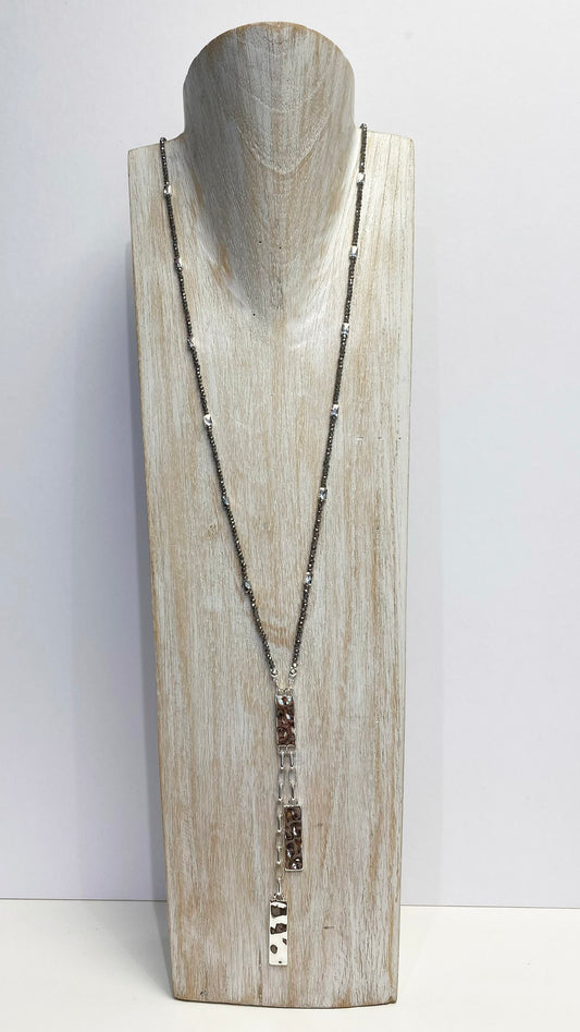 Ava long necklace (Silver)