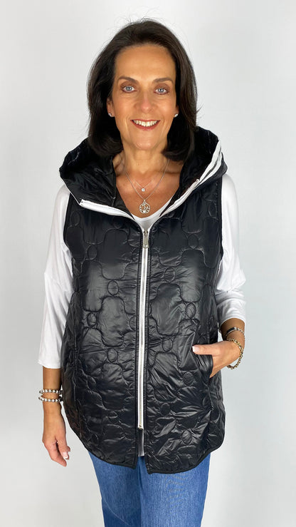 Lightweight quilted hooded gilet | 4 Colours