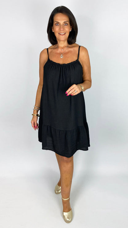 Frill hem strappy sundress |  5 Colours