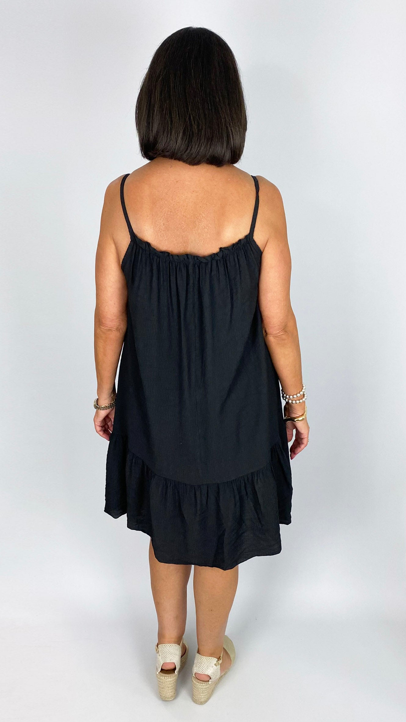 Frill hem strappy sundress |  5 Colours