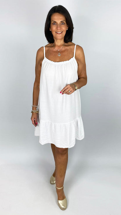 Frill hem strappy sundress |  5 Colours