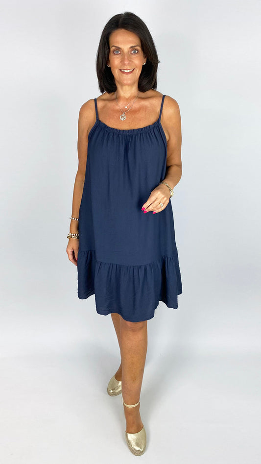 Frill hem strappy sundress |  5 Colours